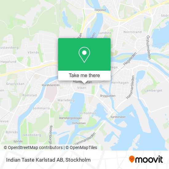 Indian Taste Karlstad AB map