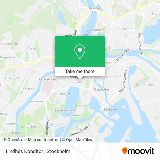 Lindhés Konditori map