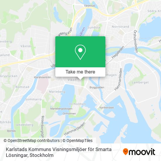 Karlstads Kommuns Visningsmiljöer för Smarta Lösningar map