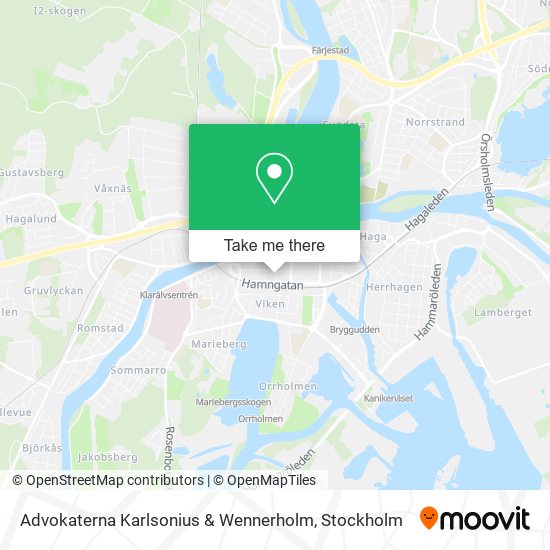 Advokaterna Karlsonius & Wennerholm map