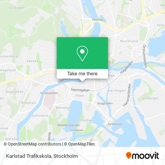 Karlstad Trafikskola map