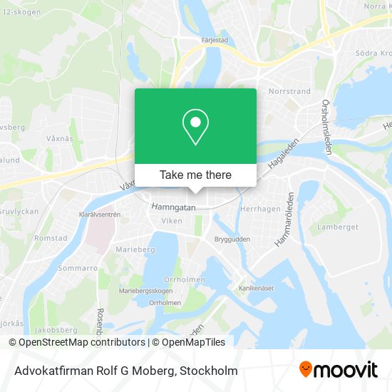 Advokatfirman Rolf G Moberg map