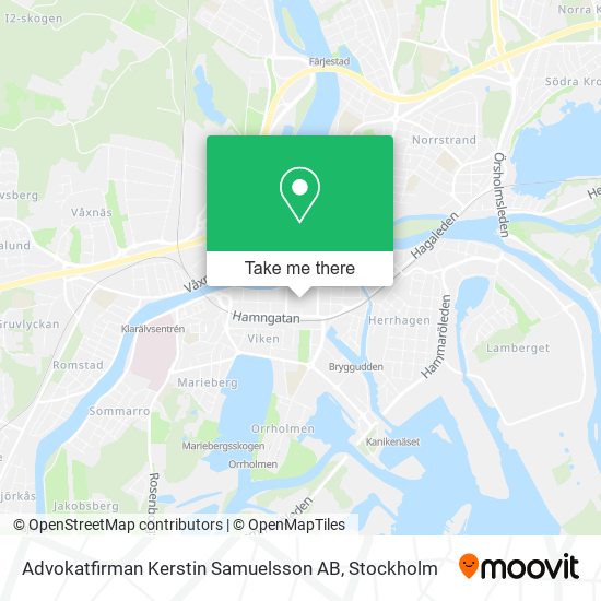 Advokatfirman Kerstin Samuelsson AB map