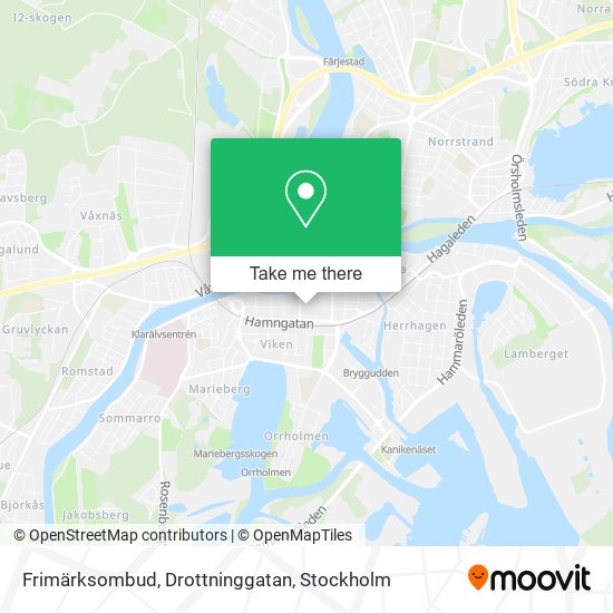 Frimärksombud, Drottninggatan map