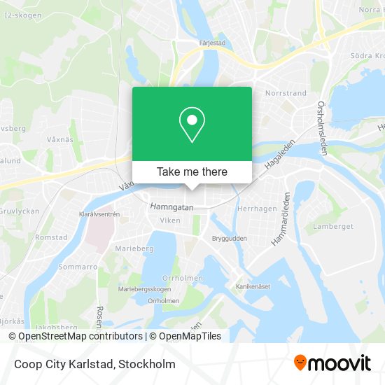 Coop City Karlstad map