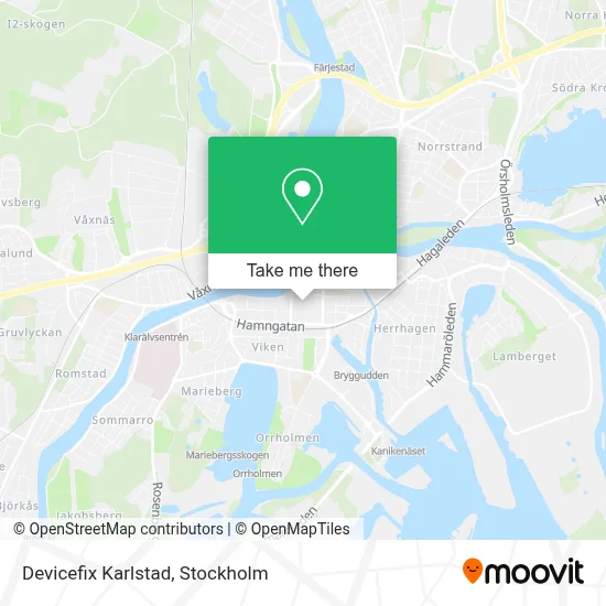 Devicefix Karlstad map