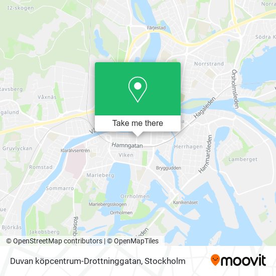 Duvan köpcentrum-Drottninggatan map