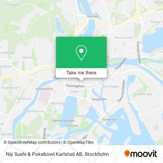 Niji Sushi & Pokebowl Karlstad AB map