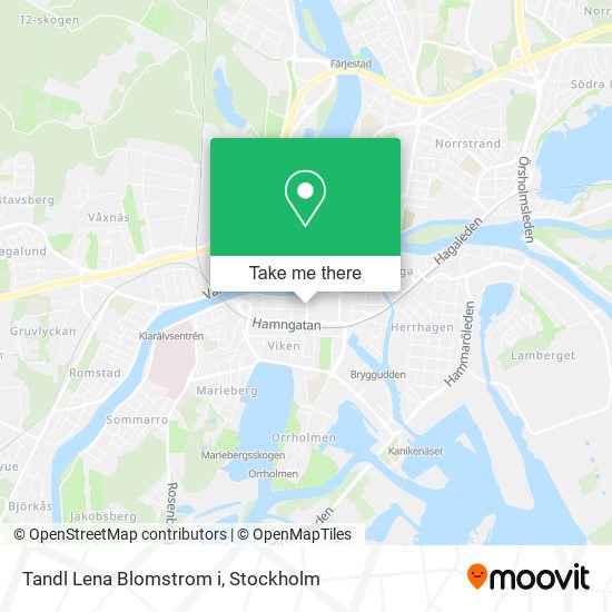 Tandl Lena Blomstrom i map