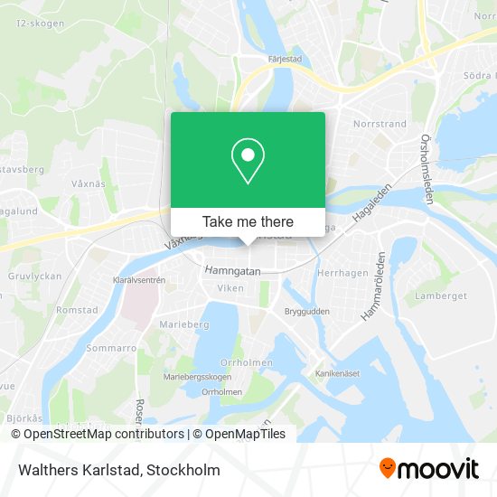 Walthers Karlstad map