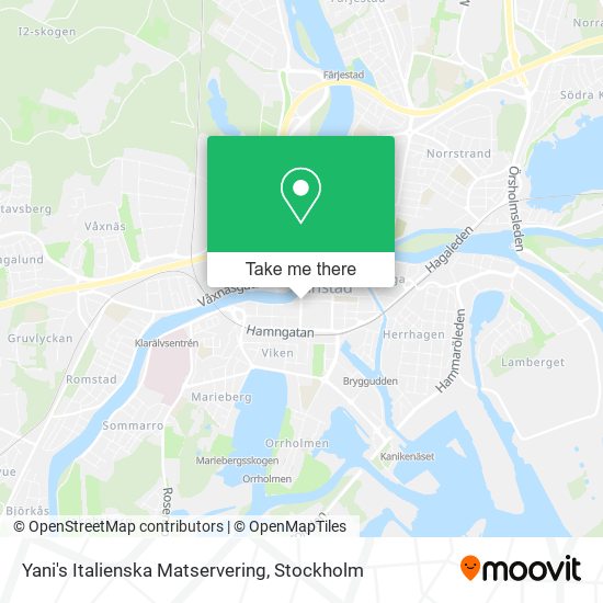 Yani's Italienska Matservering map
