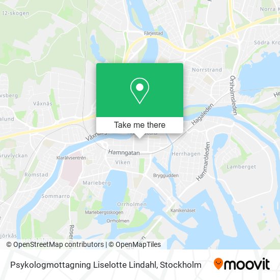 Psykologmottagning Liselotte Lindahl map