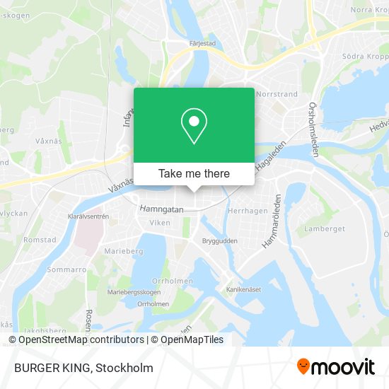 BURGER KING map