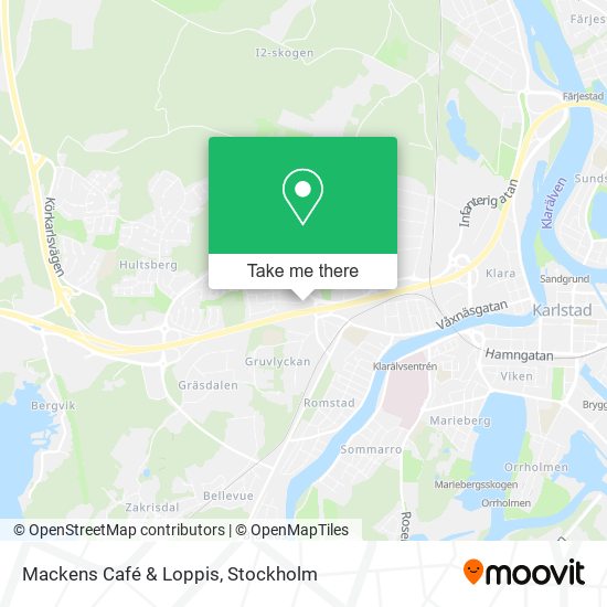 Mackens Café & Loppis map