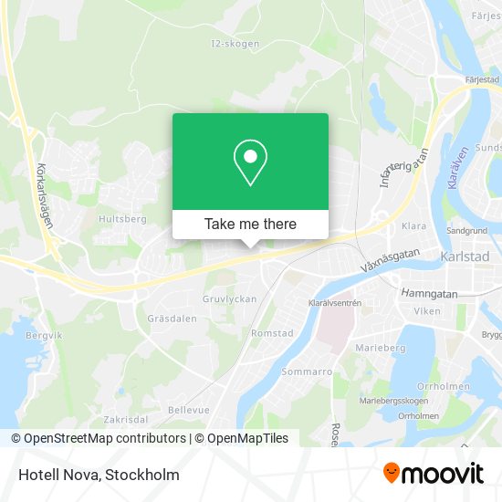 Hotell Nova map