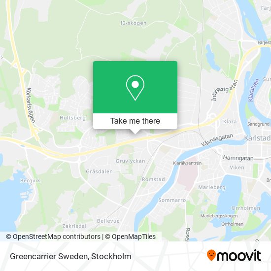 Greencarrier Sweden map