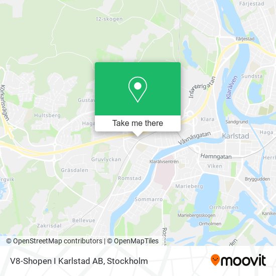 V8-Shopen I Karlstad AB map