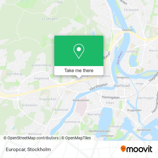 Europcar map