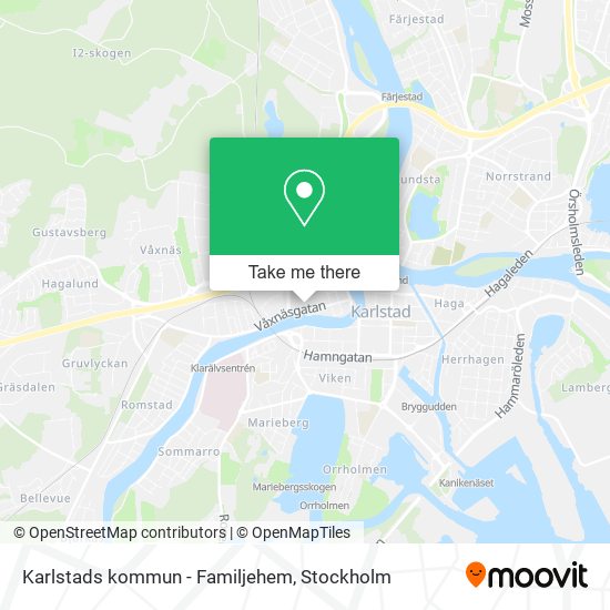 Karlstads kommun - Familjehem map