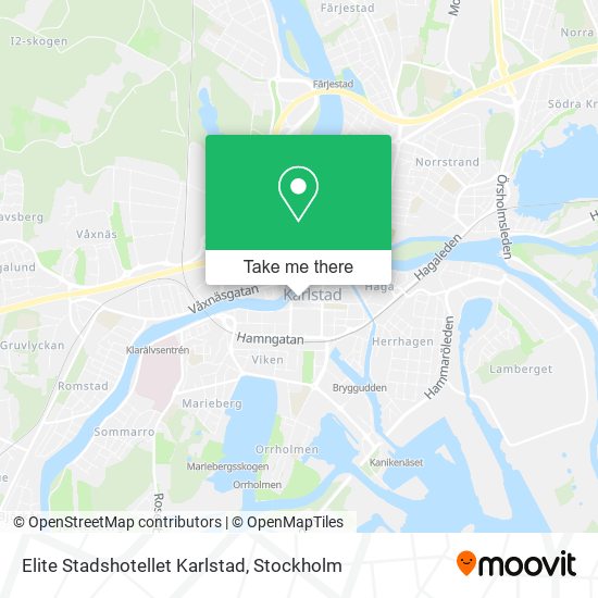 Elite Stadshotellet Karlstad map