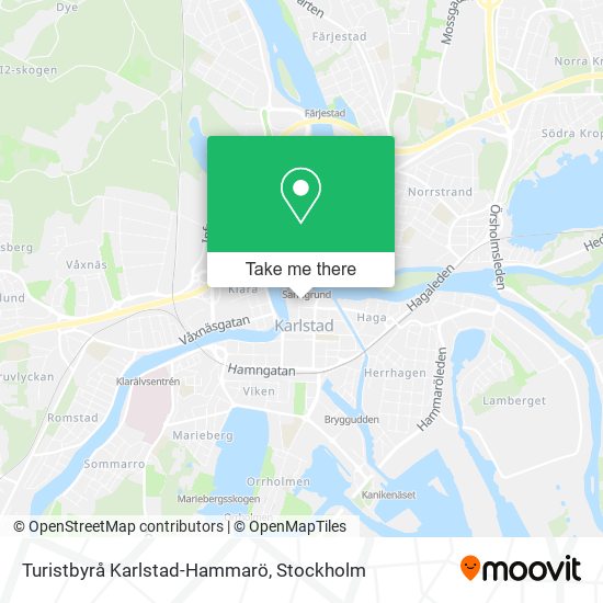 Turistbyrå Karlstad-Hammarö map