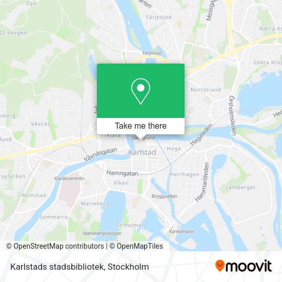 Karlstads stadsbibliotek map