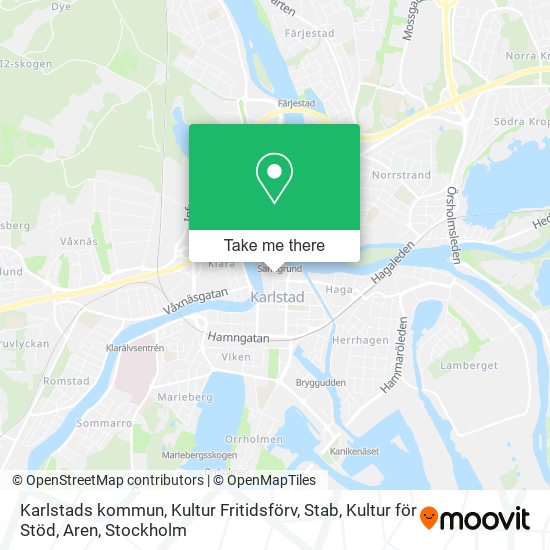 Karlstads kommun, Kultur Fritidsförv, Stab, Kultur för Stöd, Aren map