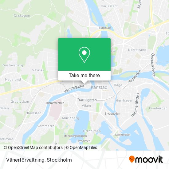 Vänerförvaltning map