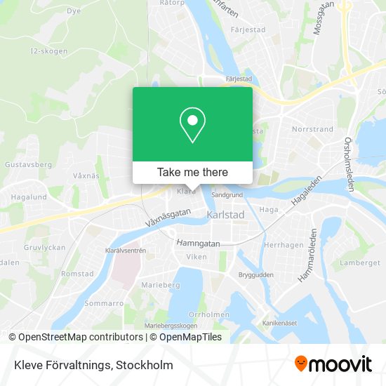 Kleve Förvaltnings map