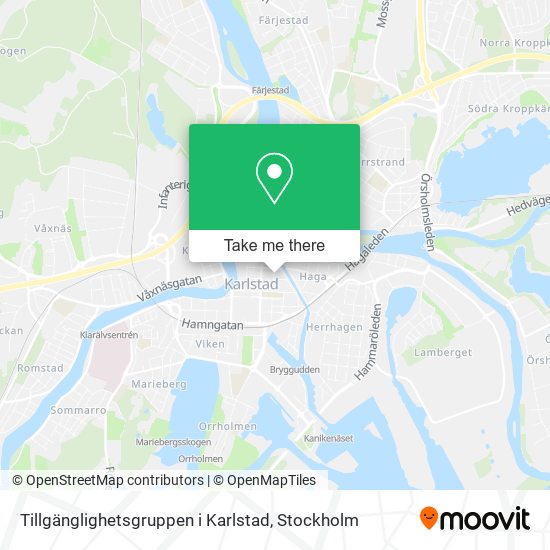 Tillgänglighetsgruppen i Karlstad map