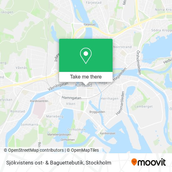 Sjökvistens ost- & Baguettebutik map