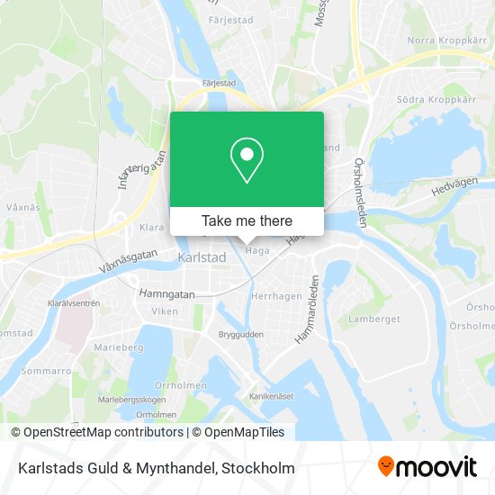 Karlstads Guld & Mynthandel map