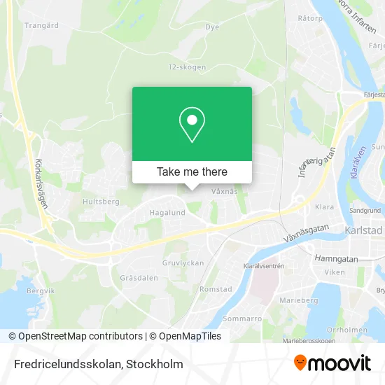 Fredricelundsskolan map
