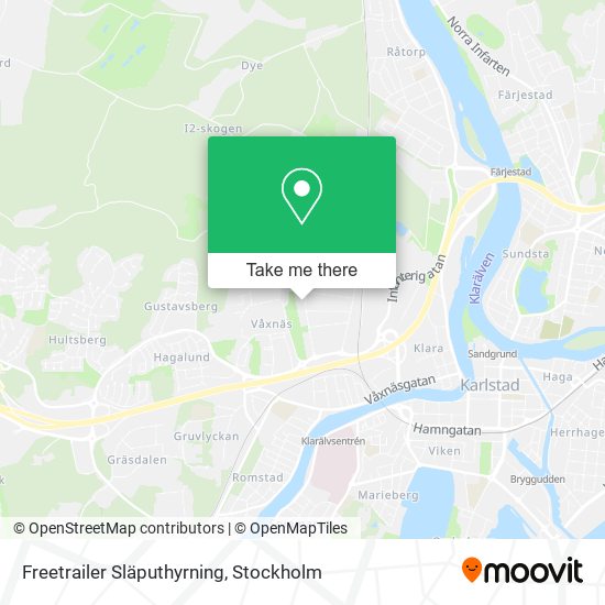 Freetrailer Släputhyrning map