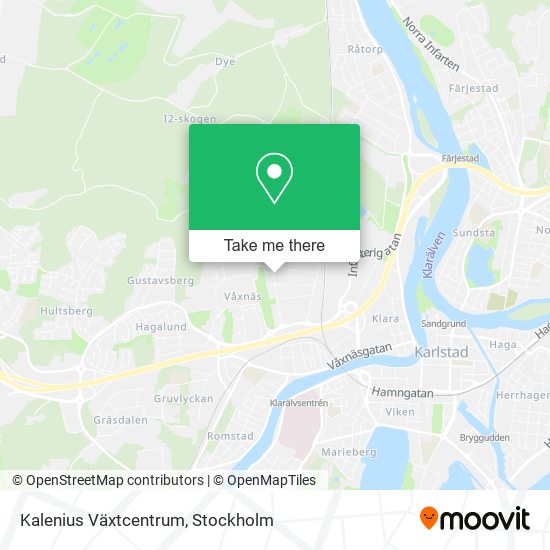 Kalenius Växtcentrum map