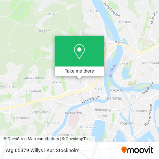 Atg 65379 Willys i Kar map