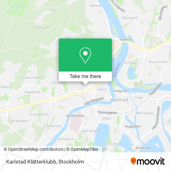 Karlstad Klätterklubb map