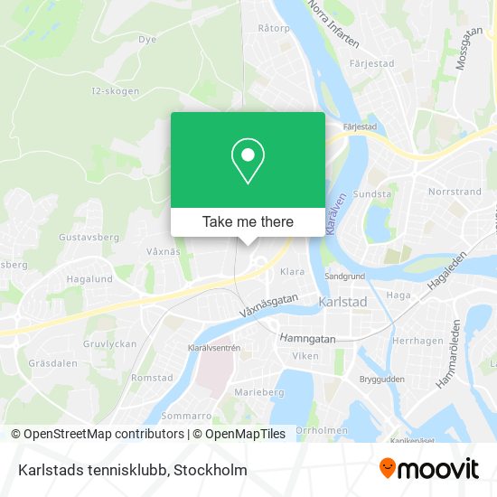 Karlstads tennisklubb map