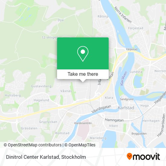 Dinitrol Center Karlstad map