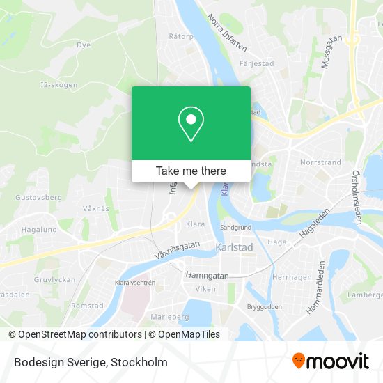 Bodesign Sverige map