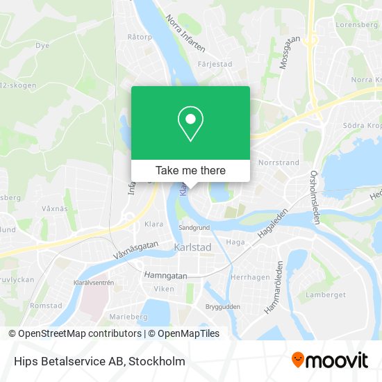 Hips Betalservice AB map