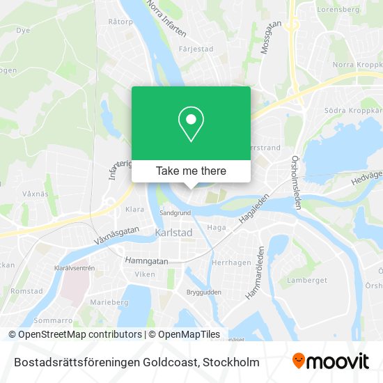 Bostadsrättsföreningen Goldcoast map