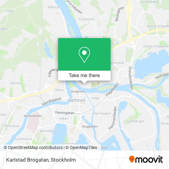 Karlstad Brogatan map