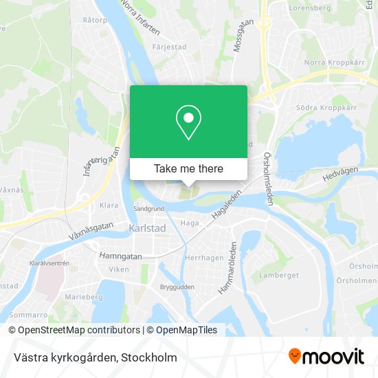 Västra kyrkogården map