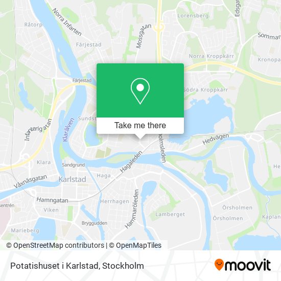 Potatishuset i Karlstad map