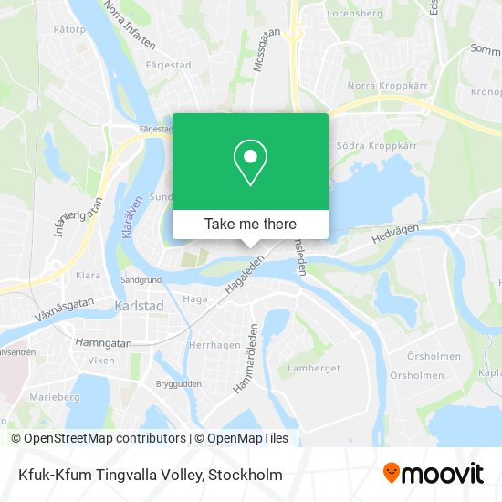 Kfuk-Kfum Tingvalla Volley map