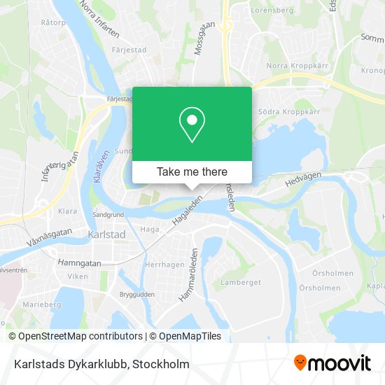 Karlstads Dykarklubb map