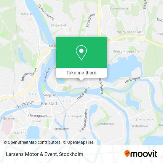 Larsens Motor & Event map