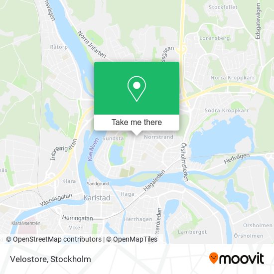 Velostore map