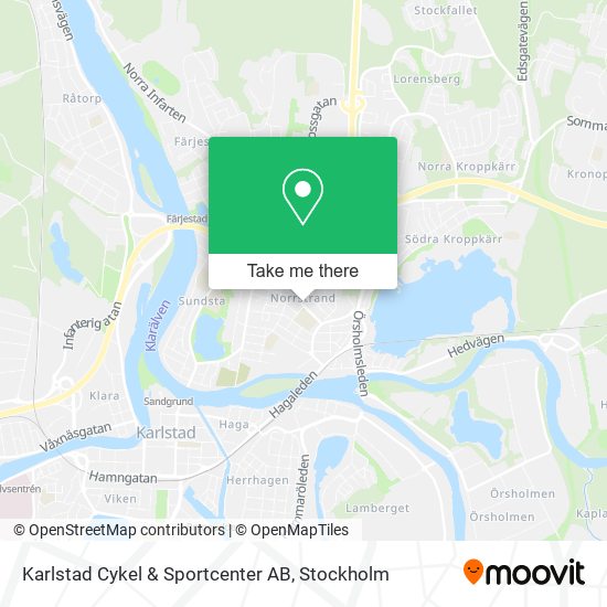 Karlstad Cykel & Sportcenter AB map